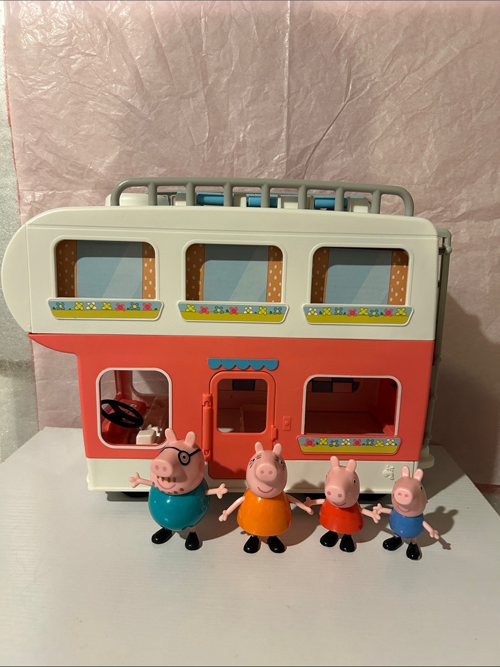 Peppa Pig's Family Motorhome playset with 4 figures and accessories